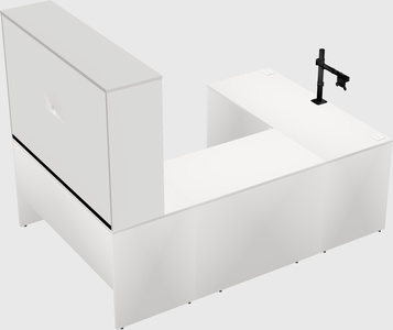 U-shaped desk
