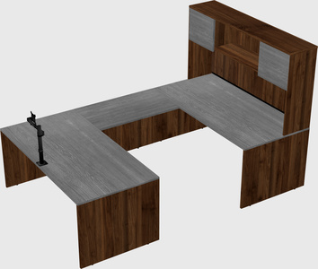 U-shaped desk