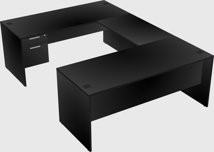 U-shaped desk