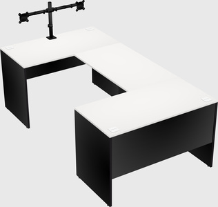 U-shaped desk