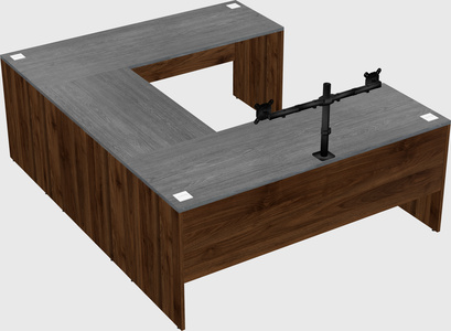 U-shaped desk