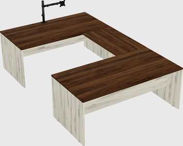 U-shaped desk