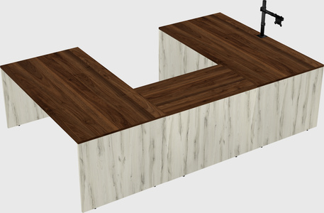 U-shaped desk