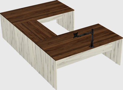 U-shaped desk