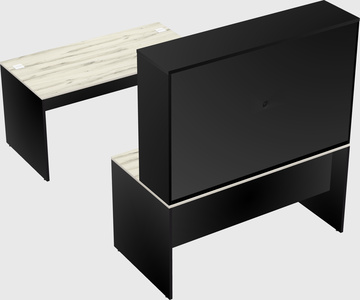 U-shaped desk