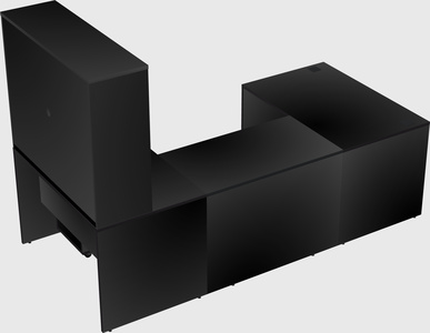 U-shaped desk