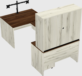 U-shaped desk