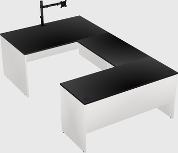 U-shaped desk