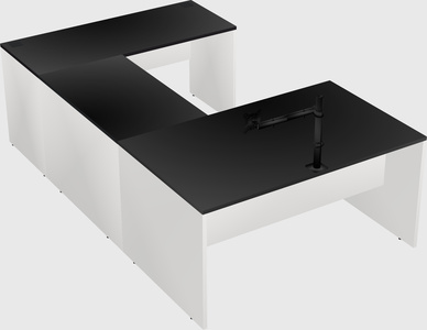 U-shaped desk