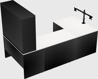 U-shaped desk