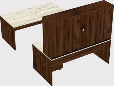 U-shaped desk