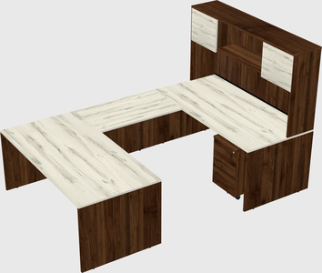 U-shaped desk