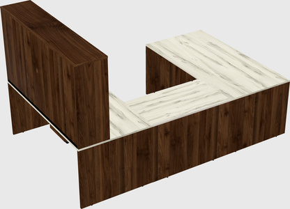 U-shaped desk