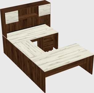 U-shaped desk