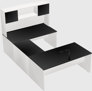U-shaped desk