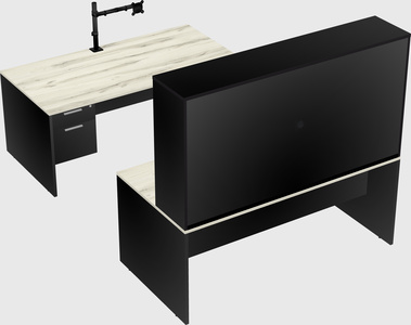 U-shaped desk