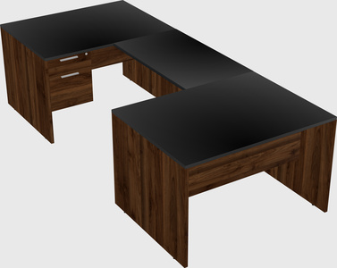 U-shaped desk