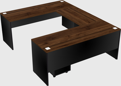 U-shaped desk