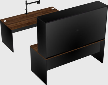 U-shaped desk