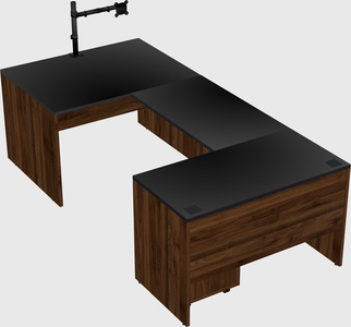 U-shaped desk