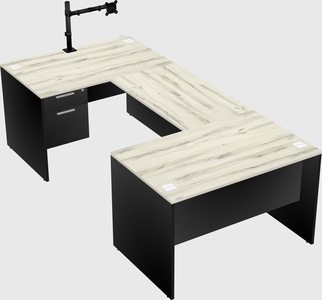 U-shaped desk