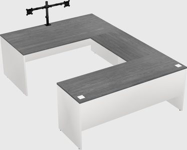 U-shaped desk