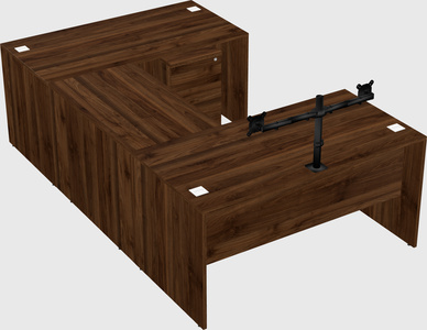 U-shaped desk