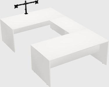 U-shaped desk