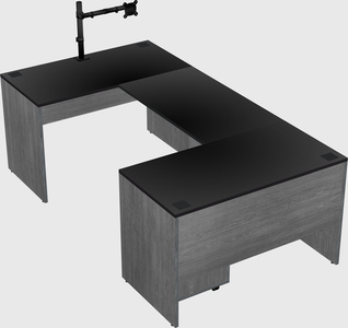 U-shaped desk