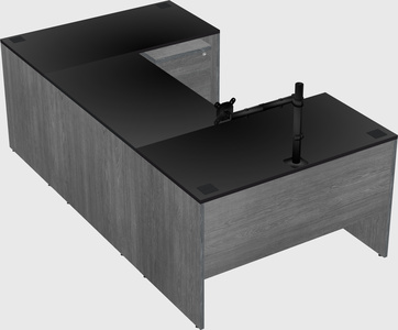 U-shaped desk