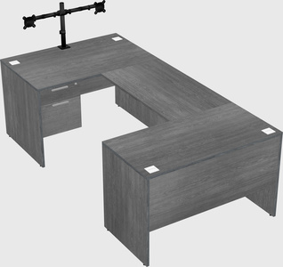 U-shaped desk