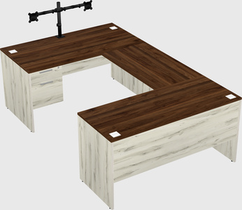 U-shaped desk