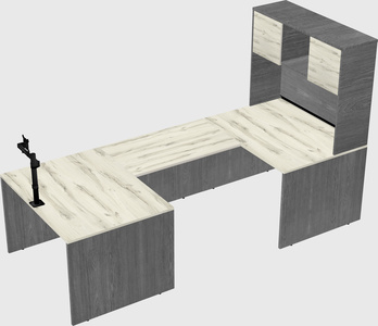 U-shaped desk
