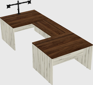 U-shaped desk