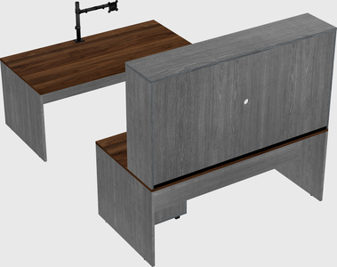 U-shaped desk