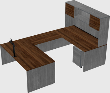 U-shaped desk