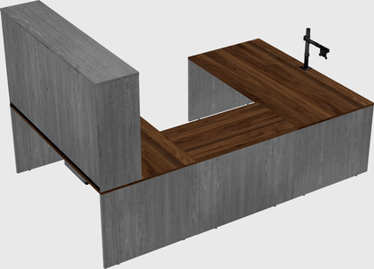 U-shaped desk
