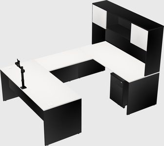 U-shaped desk