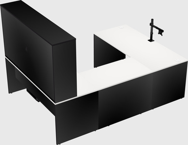 U-shaped desk