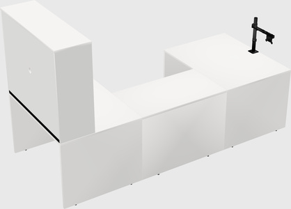 U-shaped desk