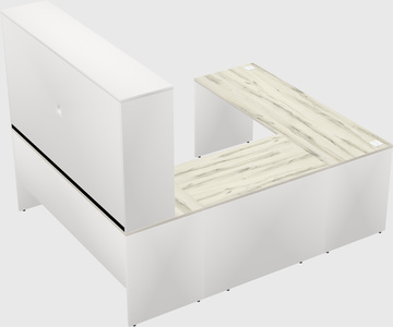 U-shaped desk