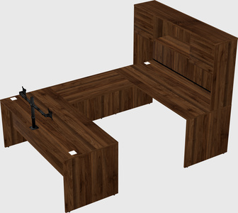 U-shaped desk