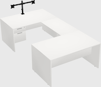 U-shaped desk