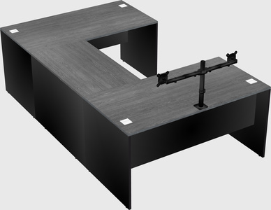 U-shaped desk