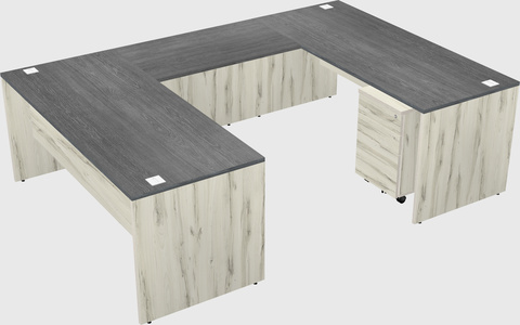 U-shaped desk
