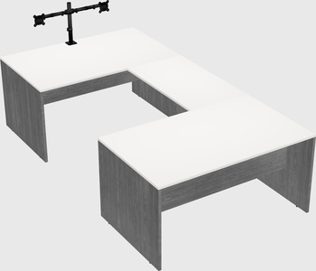 U-shaped desk