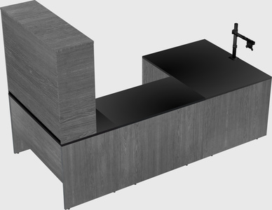 U-shaped desk