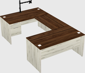 U-shaped desk