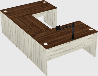 U-shaped desk