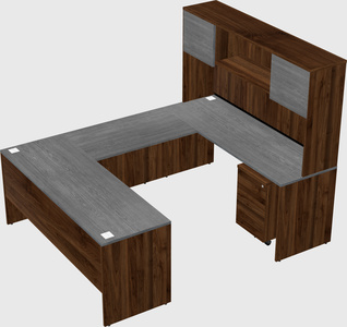 U-shaped desk